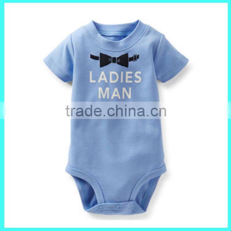 2016 New short sleeve bodysuit baby alphabet bodysuit newborn kids bodysuits