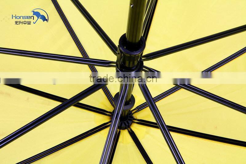 Metal Two Ribs umbrella Polyester Material and Umbrellas Type golf umbrellas