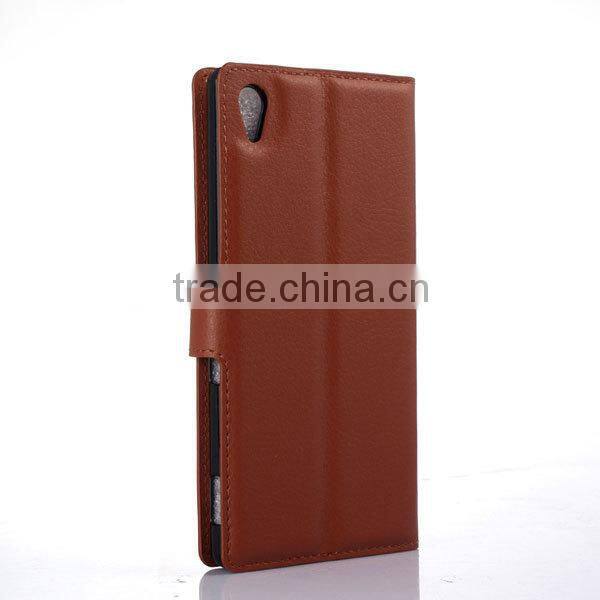 PU leather phone case for sony xperia z4 ,thin cover for sony xperia z4 smartphone