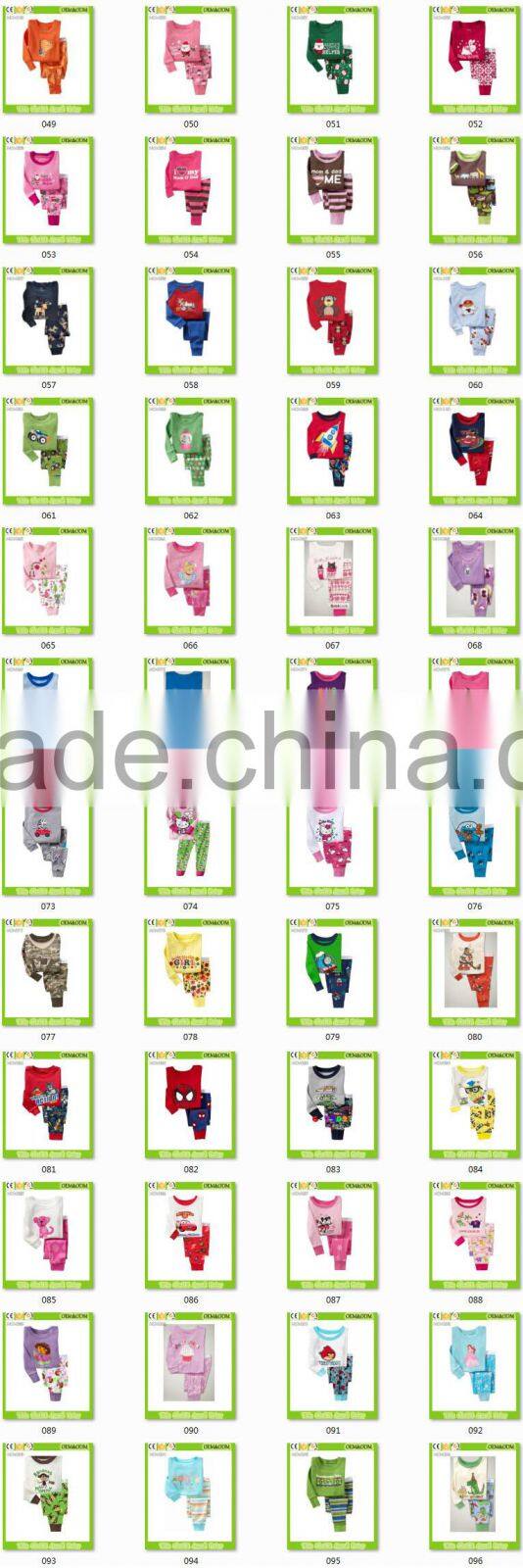 children clothes girls lovely pink pajamas baby cat styling cute sleepwear kids funny pyjamas OEM&ODM