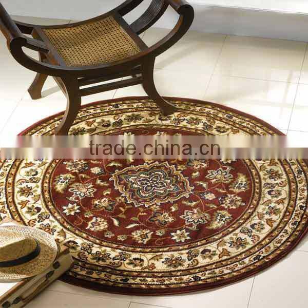 Modern round cotton rug for dinning room