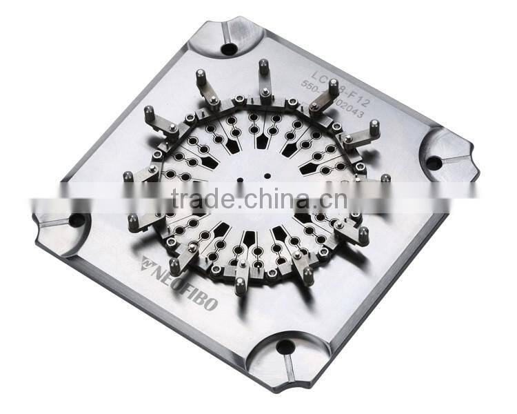 48 ferrules a time high precision stainless steel connector fiber optic polishing jig