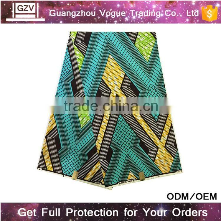 Vogue super wax hollandais high quality 6 yards hitarget fabric