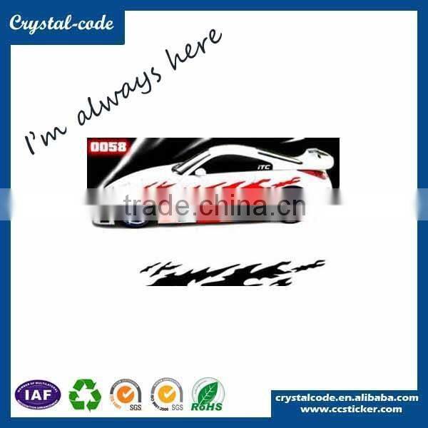 Custom transparent car pvc paper sticker label