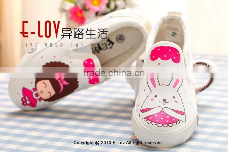 NO.XW009 White canvas slip-on shoes wholesale/Kids canvas shoes/Cheap canvas shoes