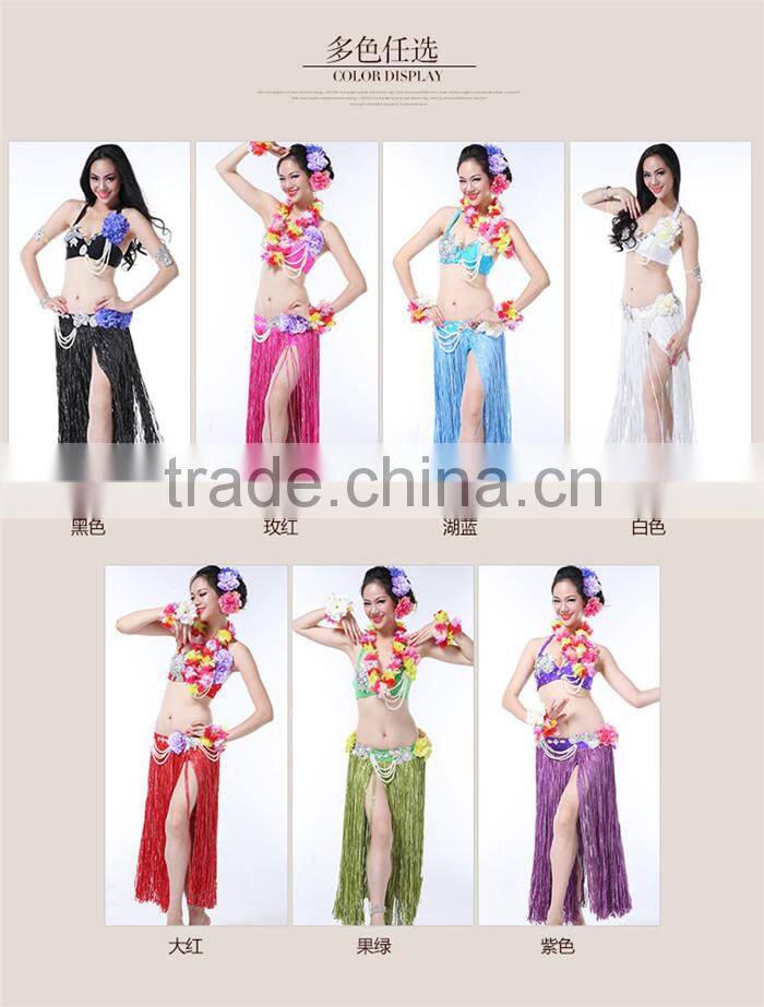 Wuchieal Sexy Hawaii Hula Skirt Costume, Belly Dance Costume in Festival Ceremony