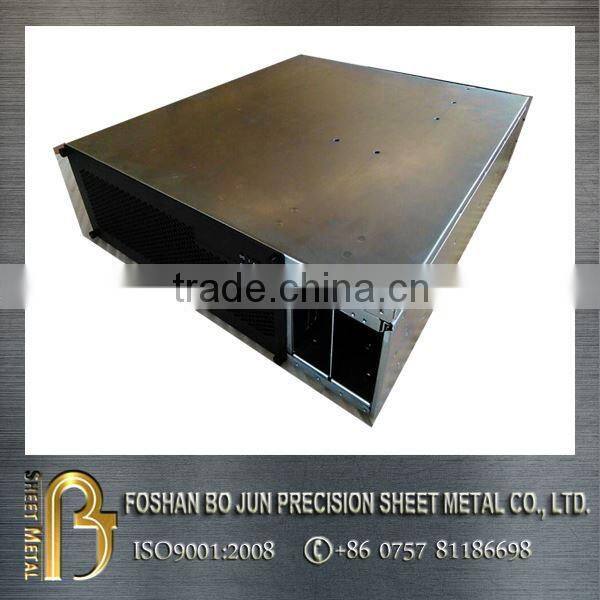 China manufacturing customized Foshan Bo Jun precision metal chassis with black powder coating