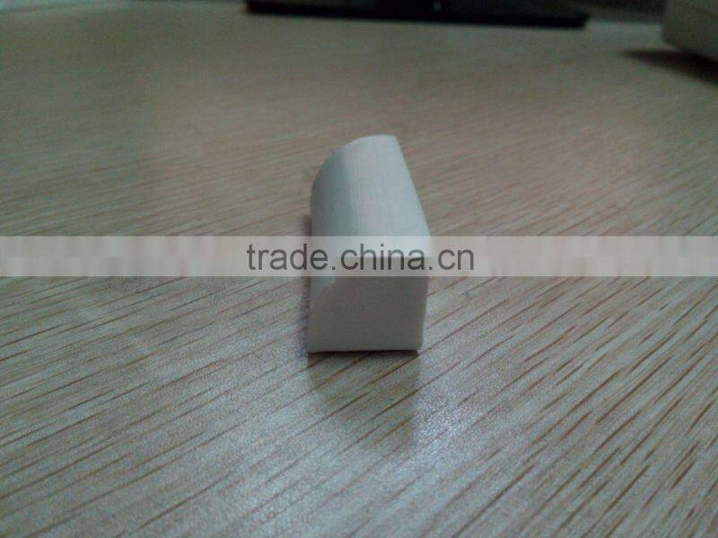 White rubber decorative strip for house