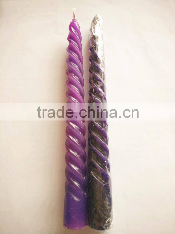 taper spiral candle 12pcs box white household candle