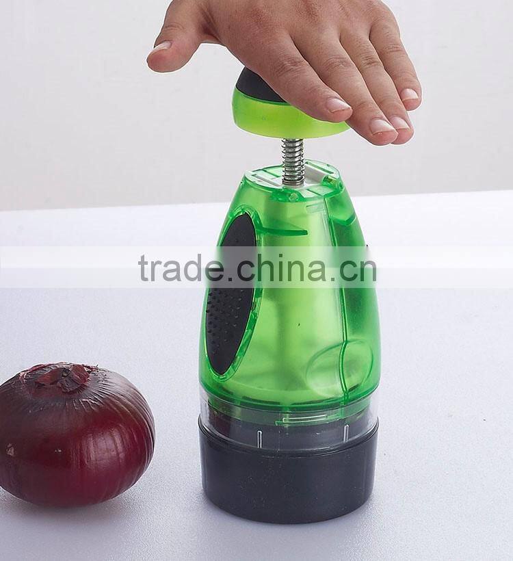 Multi-function compact handheld onion chopper/vegetable chopper