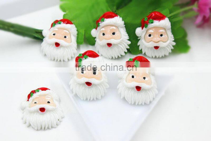 New arrival resin Christmas pine boughs resin hair bow resin cabochons flatback resin DIY resin for kids hair phone accessaries