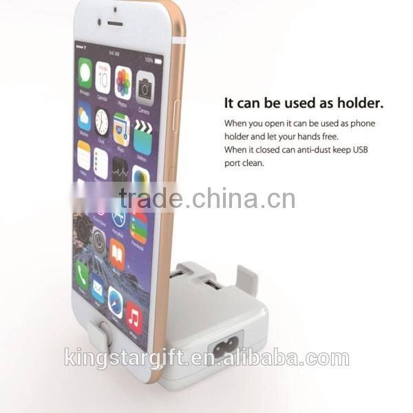 US plug wall travel 4 port usb charger