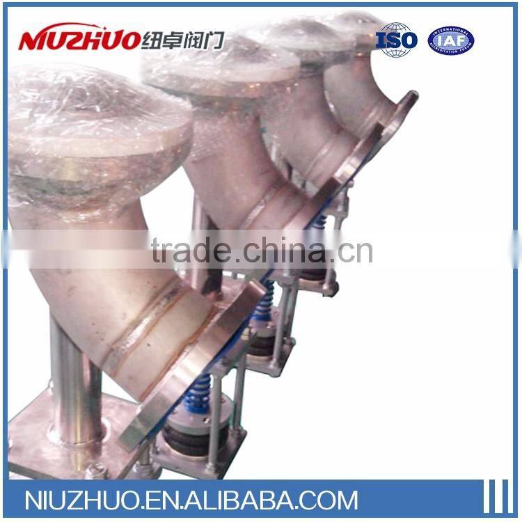 Factory store discharge valve with pneumatic or electric actuator no dead zone off operating for layout made in China