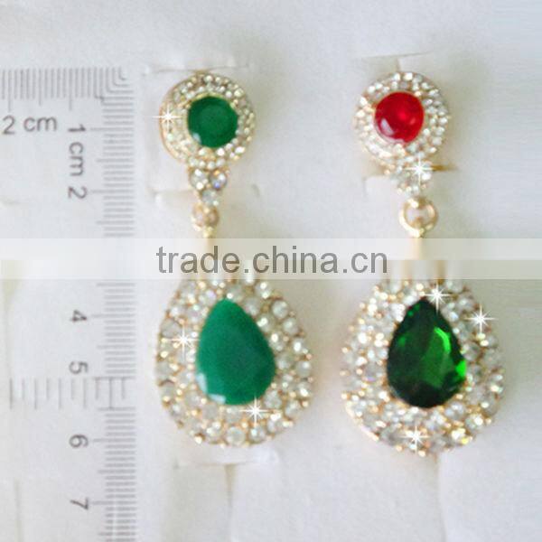 Eardrop Dangle Hook Evening Earrings Gold ornaments