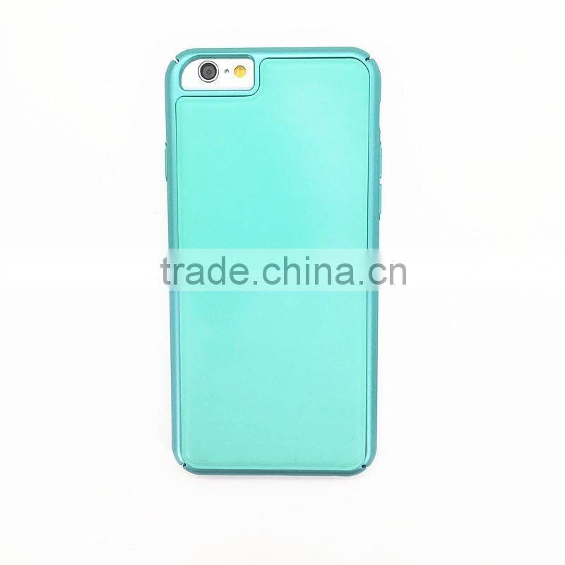 Light green electroplating aluminum alloy frame +leather phone case for iphone 7
