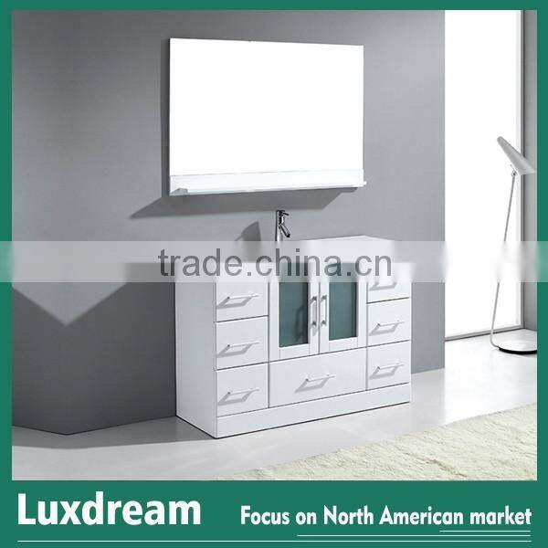 American white bathroom wooden cabinet china supplier