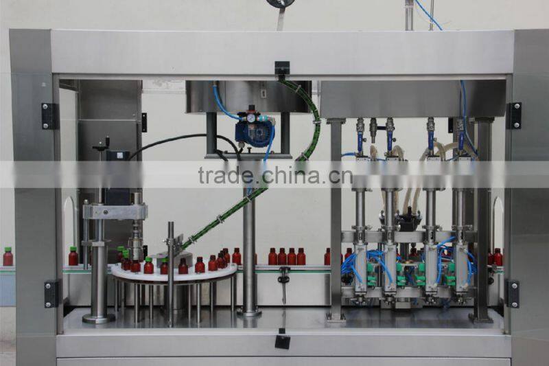 Small Bottle Filling and Capping Machine for Agrochemicals/Lotion