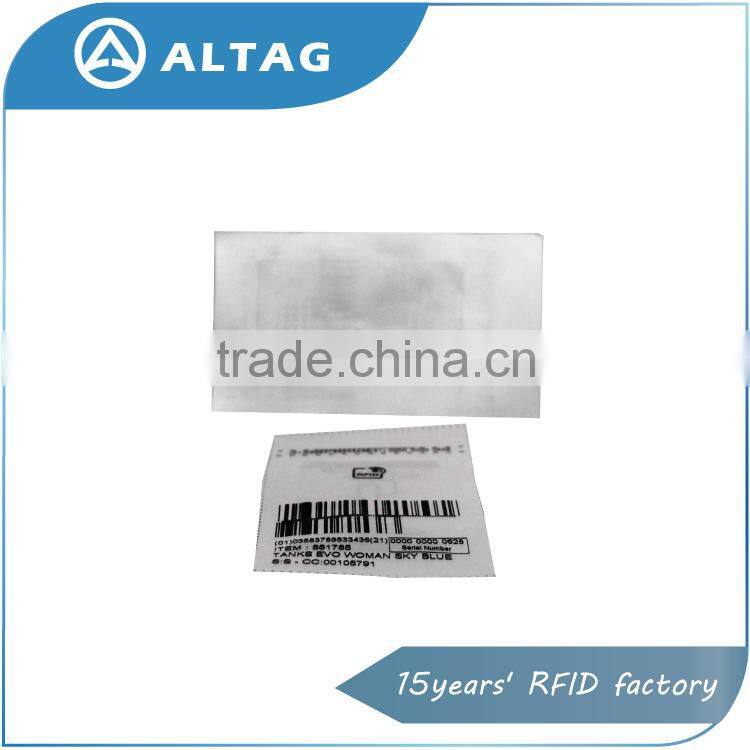 915mhz printed uhf rfid fabric tag