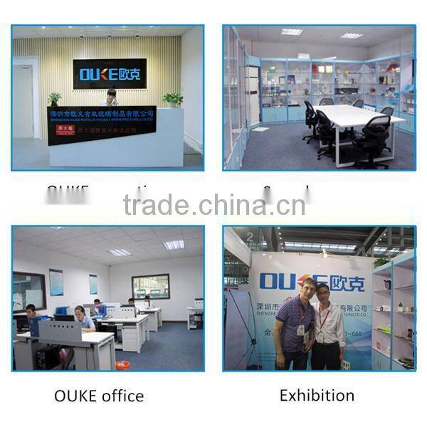 high quality acrylic office square business name card holder note holder