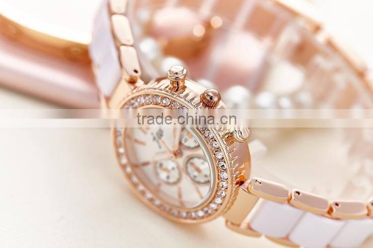 New models dress vintage retro gold diamond women bracelet watch
