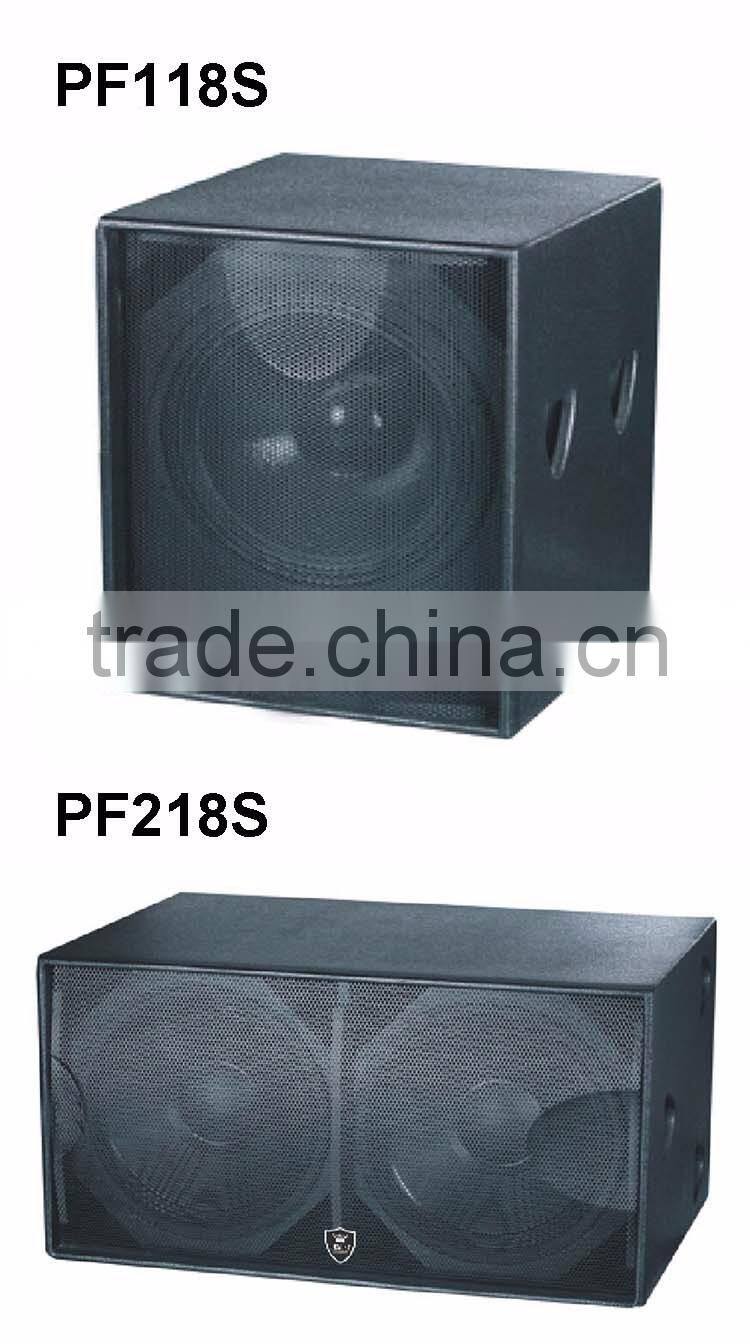 SPL DJ speaker powered subwoofer DJ sound box dual 18 inch pro subwoofer speaker box