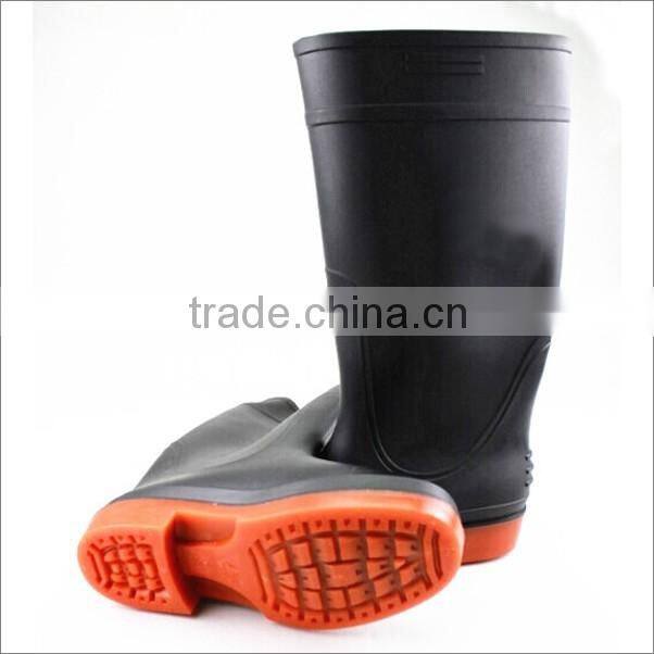 Industrial light weight long pvc safety boots with steel toe and pvc safety boot and pvc shoes for men (SA-9912)