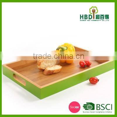 Eco-friendly wooden tea tray/wooden coffee serving tray wholesale