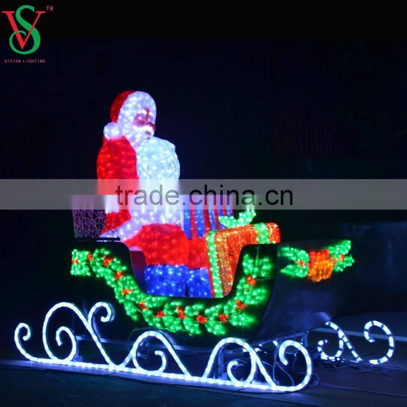LED Acrylic Reindeer Sleigh