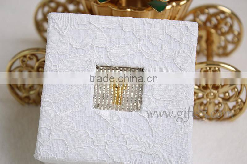 Personalized custom handmade made jewelry boxes with beaded name plate of Y