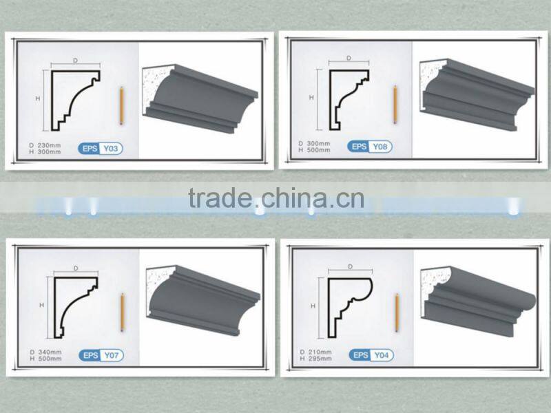 Polystyrene foam subassembly/element for building decoration