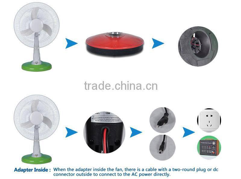 New products 12v battery operated table fan table fan with timer