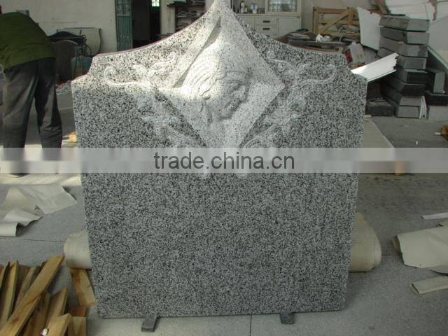 grey granite tombstone