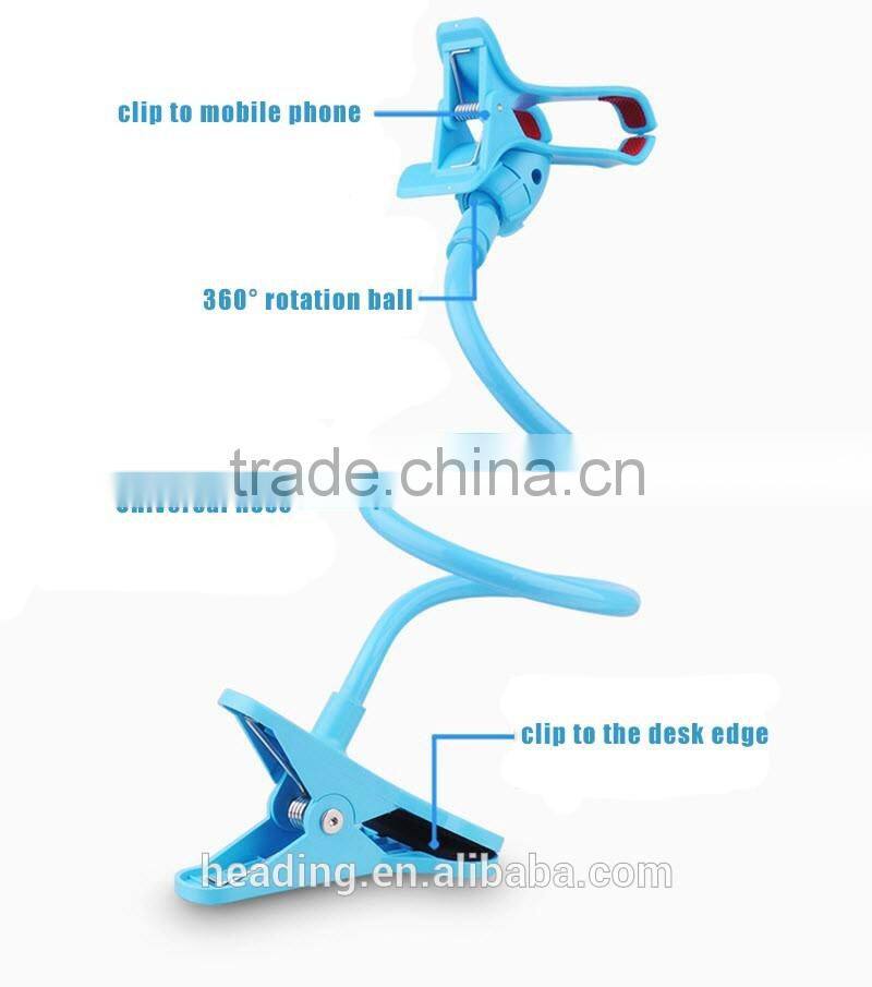 For lazy guys long arm mobile phone bracket for desk