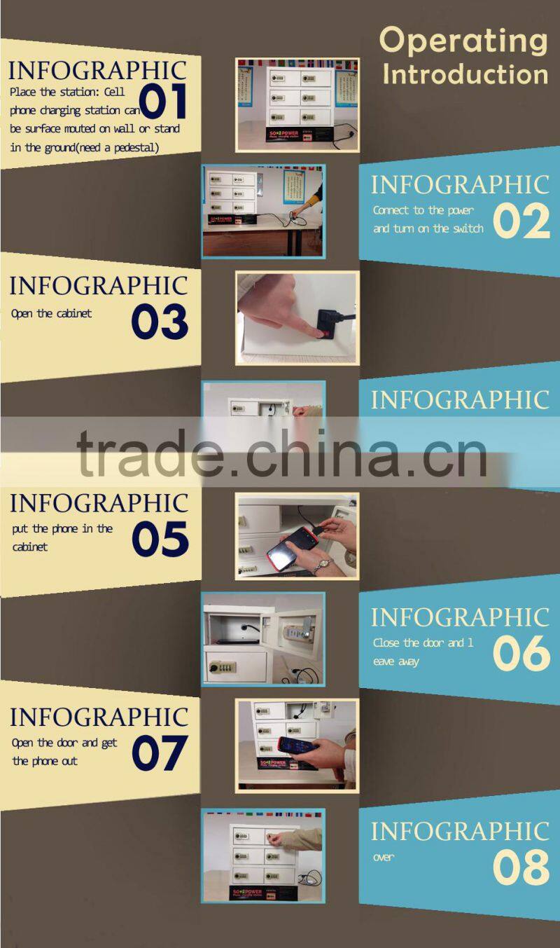 9 compartment steel locker charging cart