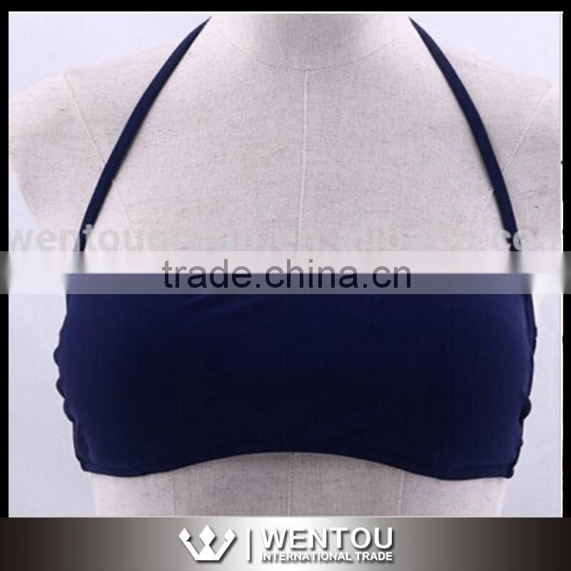 Cheeky Monogrammed Bandeau Bikini Tops