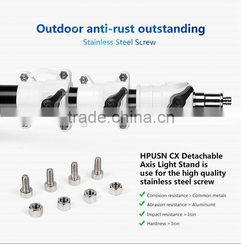New released photographic equipment HPUSN photo studio 2.2m detachable axis light stands
