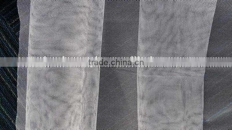 50D 100 polyester Hexagonal mosquito net fabric made in China