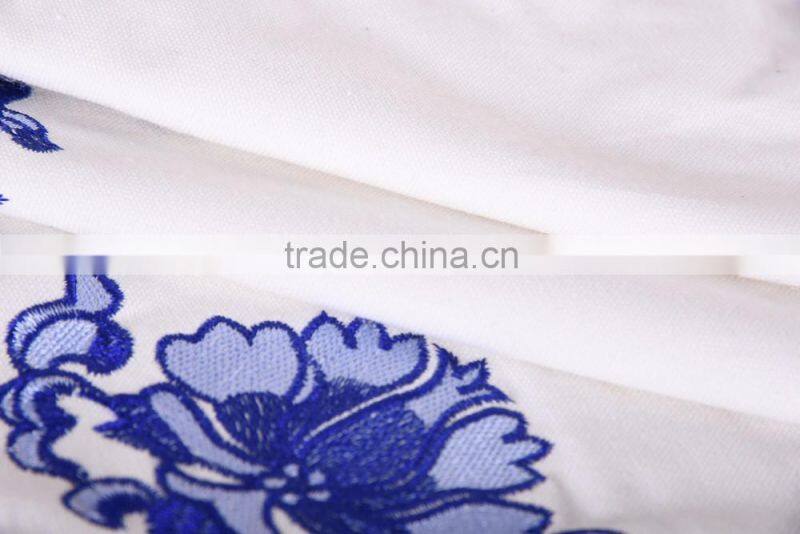 china supplier competitive price cotton fabric ready made embroidered cushions