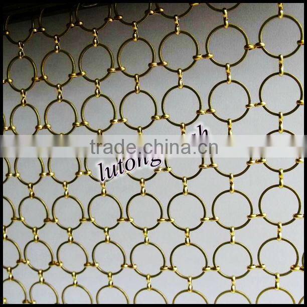 Metal ring mesh hotel room curtain