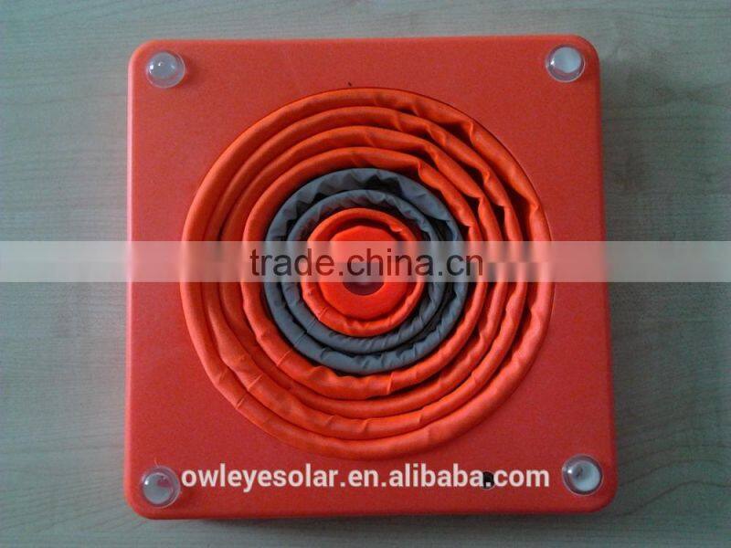 Water-proof Solar collapsible traffic cone/ high visibility 4 LED road cone