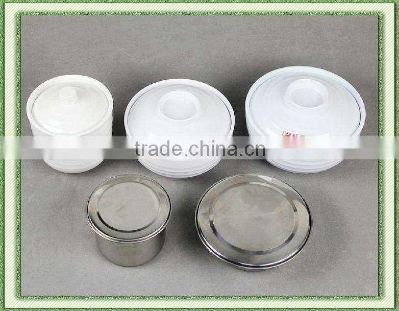 melamine cover bowls and stainless steel inner bowl