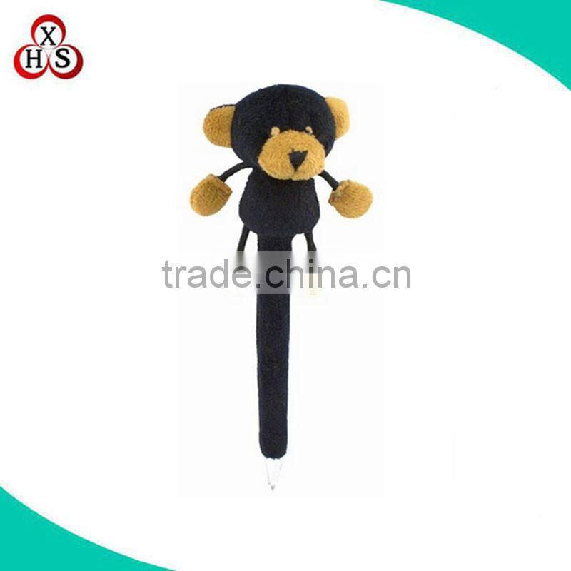 factory customized plush pen dog stuffed pen toy for kids