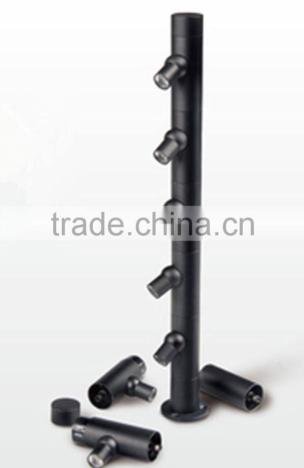 Brilliant lighting 360 degree rotatable disassmble 4*1w standing led window showcase jewelry light BW8102A