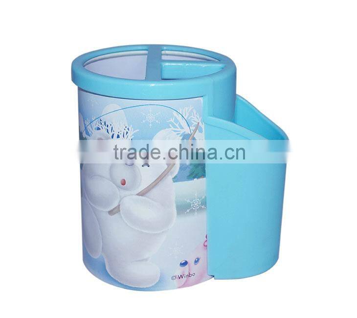 Beni Bear design Tinplate and PP pen holders