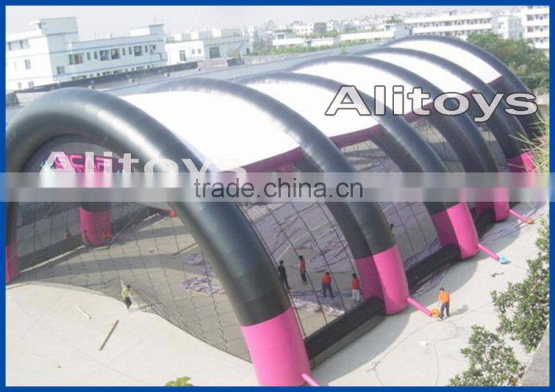 Coustom giant inflatable tennis tent, big inflatable tent, large inflatable sport tent