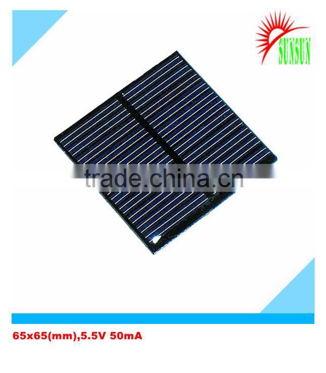 PET laminated/epoxy resin 5.5V solar panel