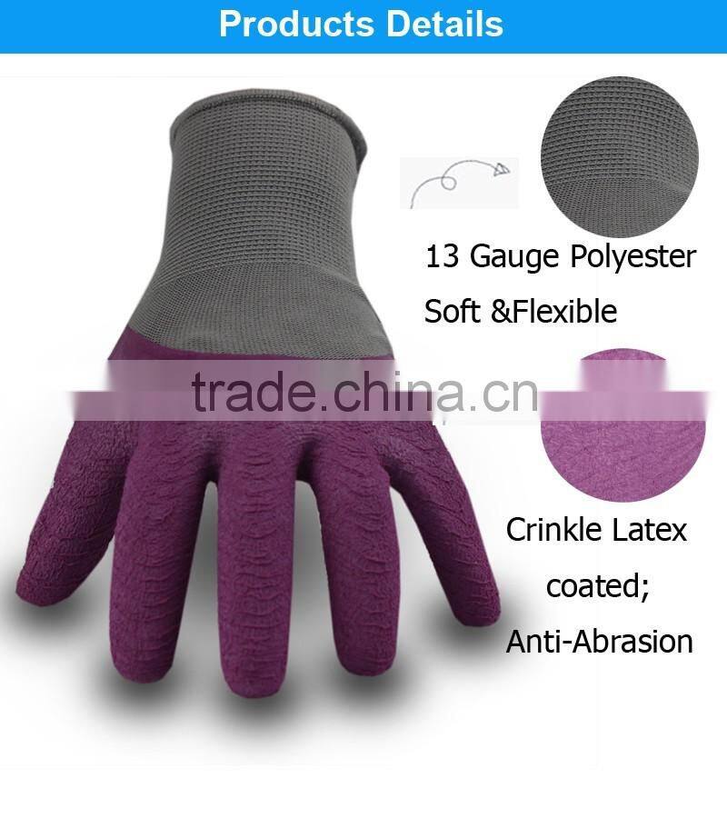 QL factory latex dipped labour gloves safety cut proof stab resistant
