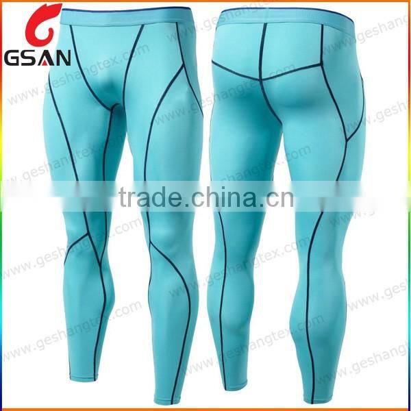 Customized men excellent quality quick dry cycling long tight pants