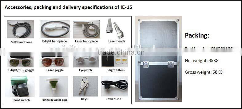 Shr Elight Hair Removal Laser Tattoo Removal 3 in 1 Beauty Instrument