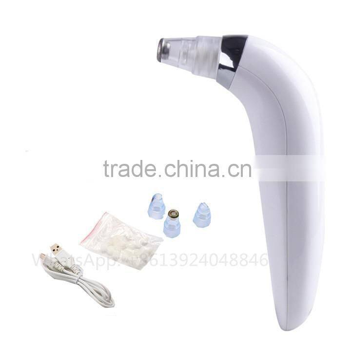 Portable home use micro crystal blackhead removal facial suction beauty vacuum machine blackhead remover tool